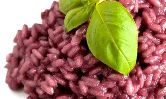 Свекольное ризотто с пармезаном