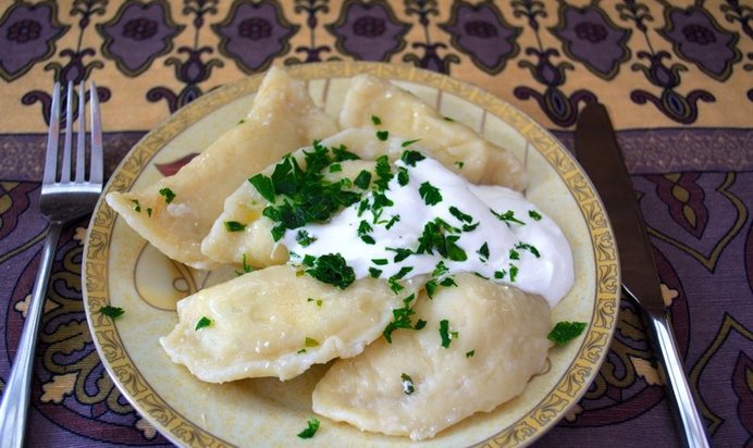 Вареники с зеленью