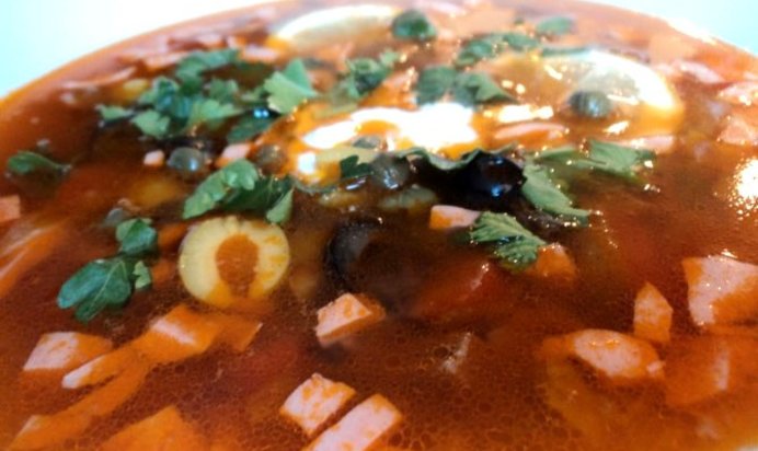 Солянка с перловкой