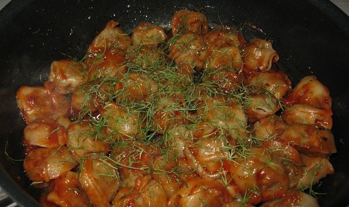 Пельмени с салом