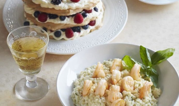 Ризотто с креветками