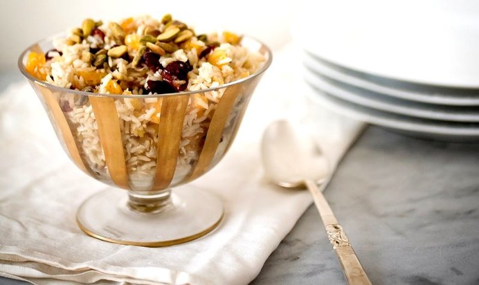 Фруктовый плов в мультиварке