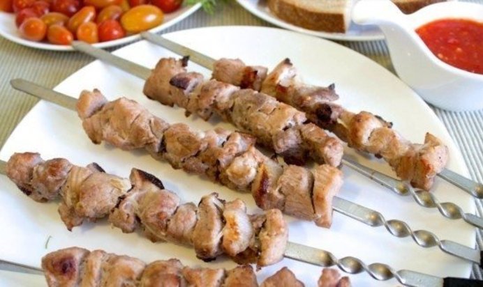 Шашлык в электрошашлычнице