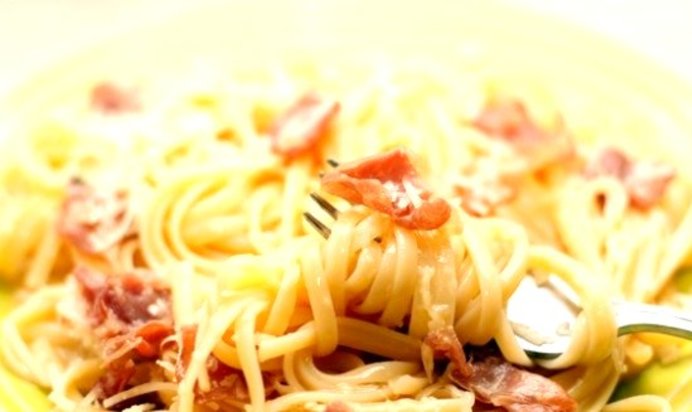 Карбонара с ветчиной