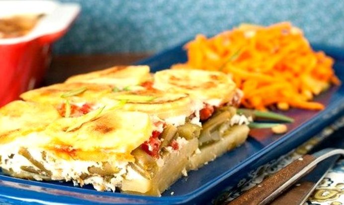 Мусака с баклажанами и рисом