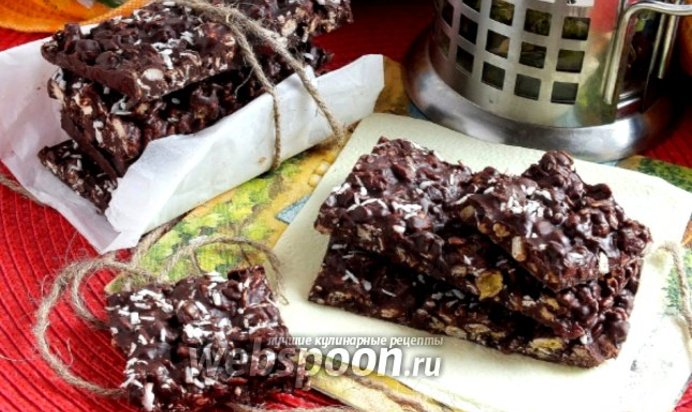 Шоколадные батончики «мюсли»