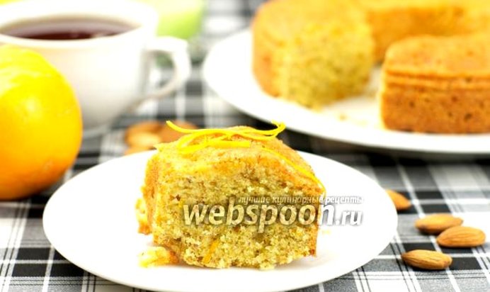 Апельсиновый кекс из кукурузной муки