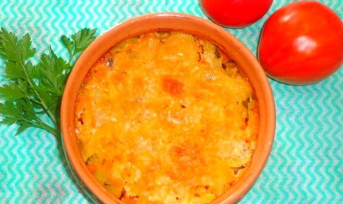 Запеканка из картофеля и тыквы
