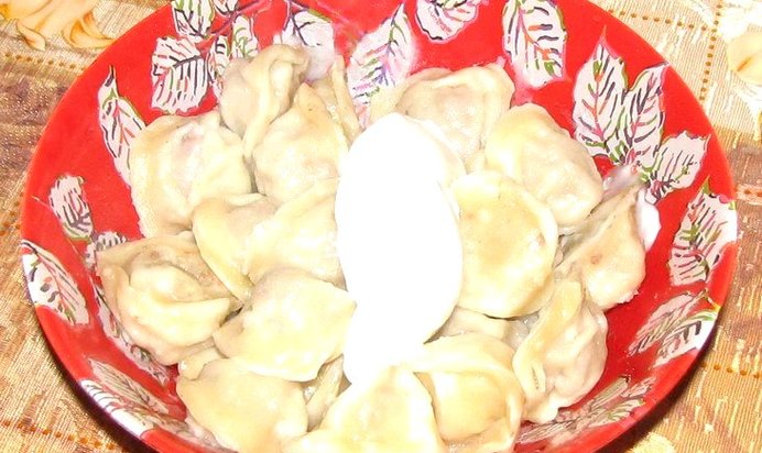Домашние паровые пельмени