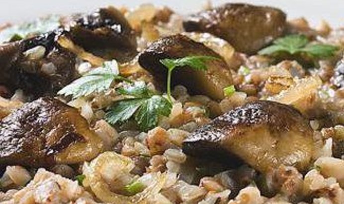 Гречневое ризотто с грибами