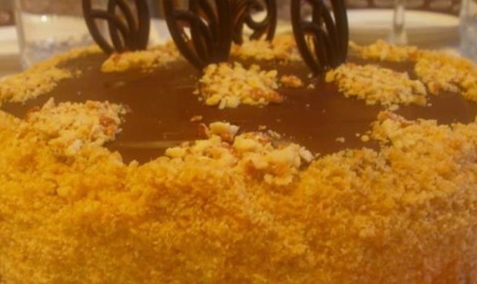 Кофейный торт с фундуком