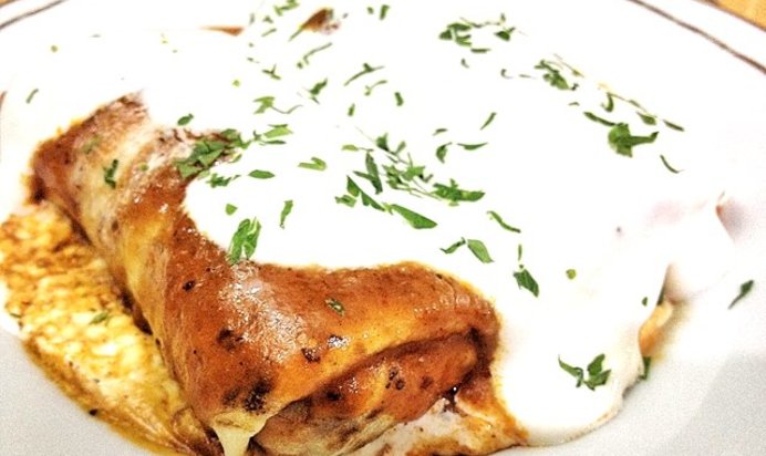 Блины с мясом