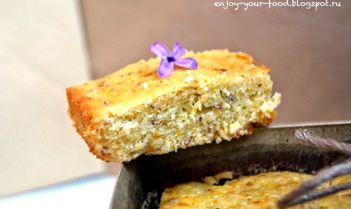 Кекс с грушей