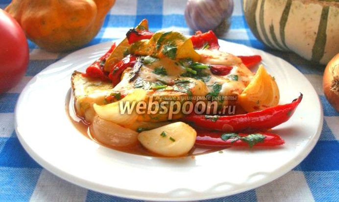 Овощи с сыром запечённые в духовке