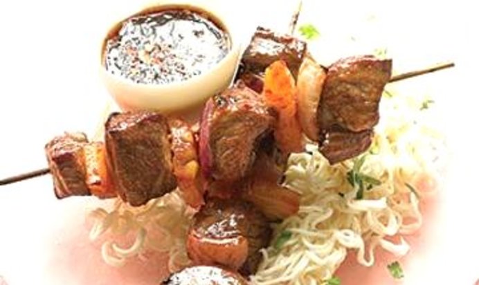 Азиатский шашлык из говядины