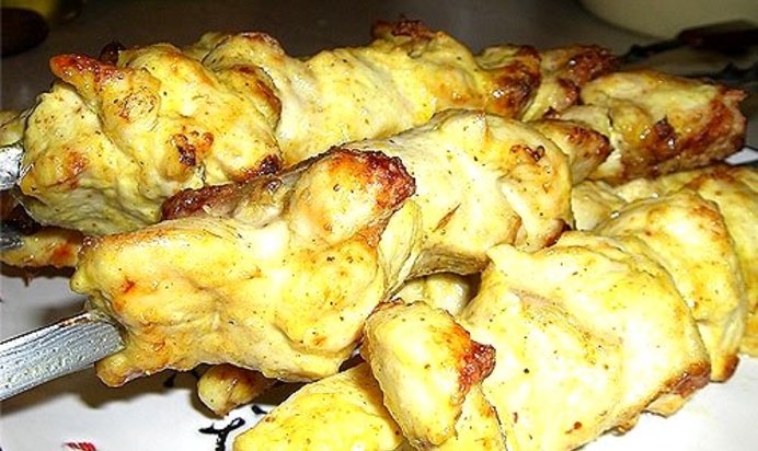 Шашлык с лимоном