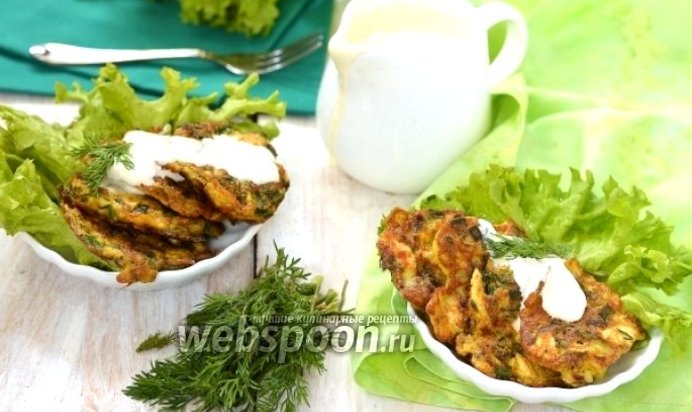 Оладьи из варёных яиц, зелёного лука и укропа