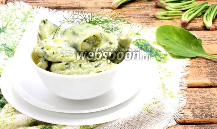 Вареники со шпинатом