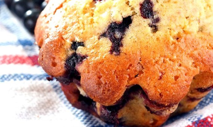 Маффины с черникой