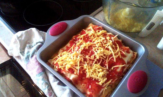Рыбная лазанья с сыром