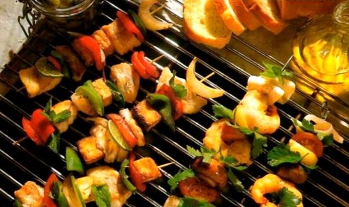 Шашлык из палтуса