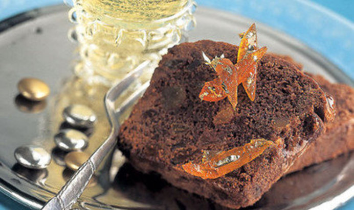 Шоколадный кекс с кумкватом