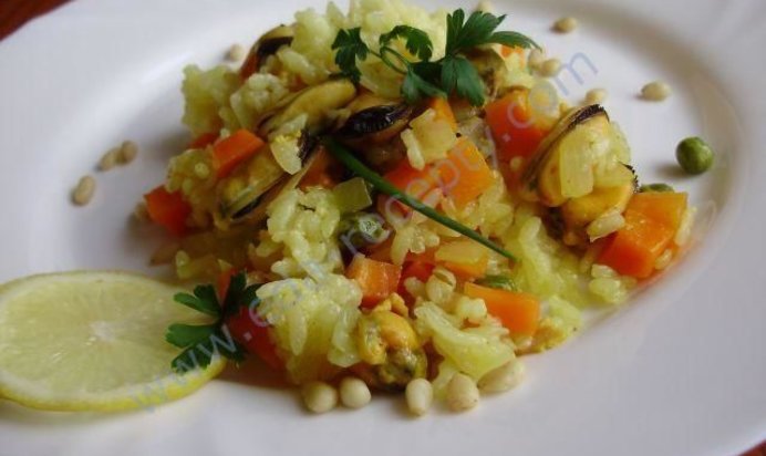 Плов с морепродуктами