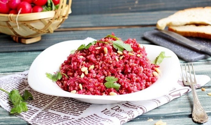 Гречка со свеклой
