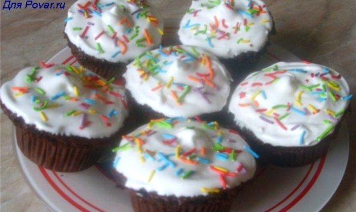 Пасхальные бананово-шоколадные кексики