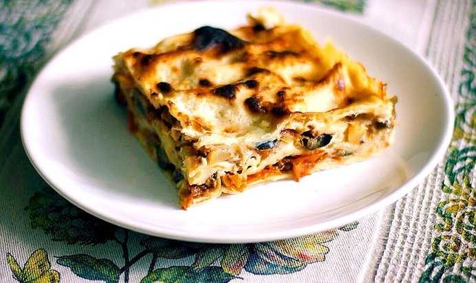 Запеченная овощная лазанья по‑средиземноморски