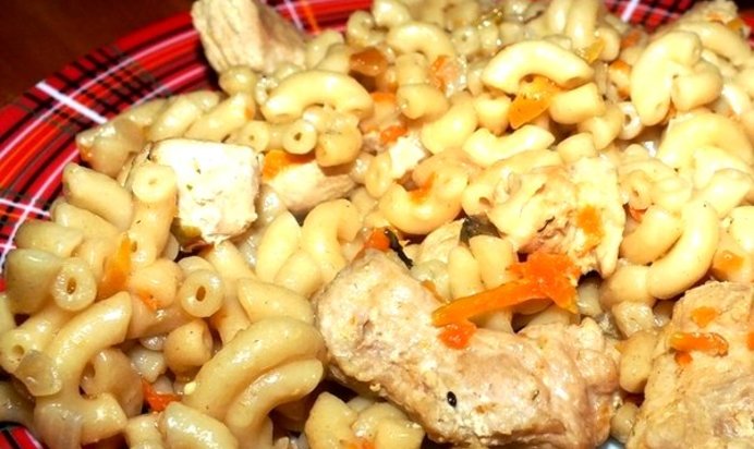 Плов из макарон