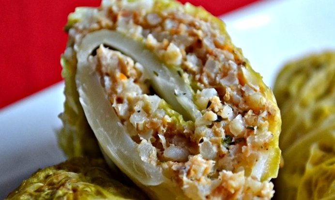 Голубцы с куриным фаршем