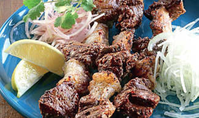 Шашлык думба-жигар