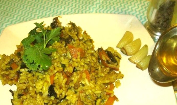 Грибной плов