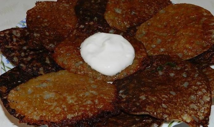 Заварные картофельные оладьи