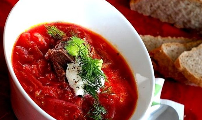 Борщ в микроволновке