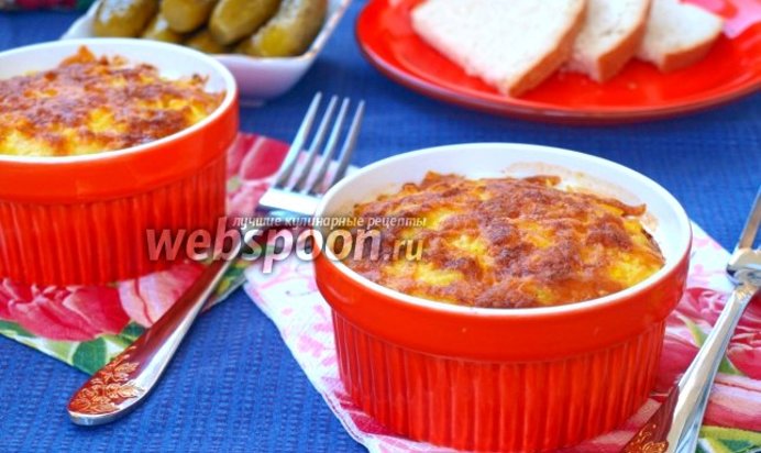 Запеканка из риса и курицы