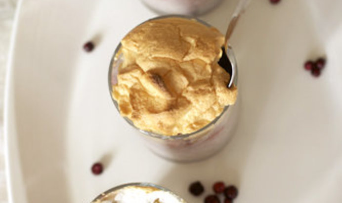 Рисовая запеканка с ревенем.