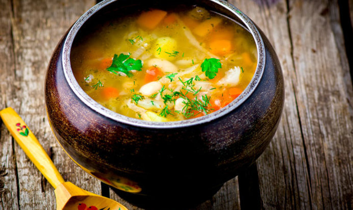 Постные щи из молодой капусты