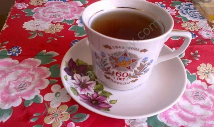 Черный чай с мятой