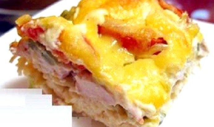 Запеканка со спагетти