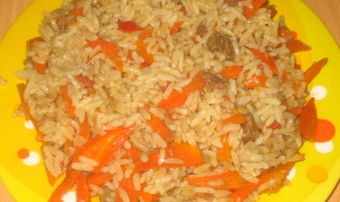 Плов из говядины в мультиварке