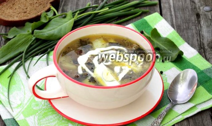 Зелёный борщ в мультиварке