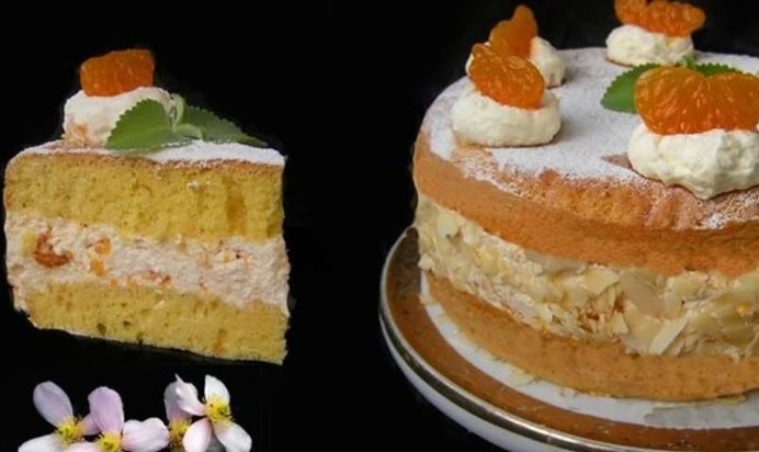 Торт Мандариновый рай