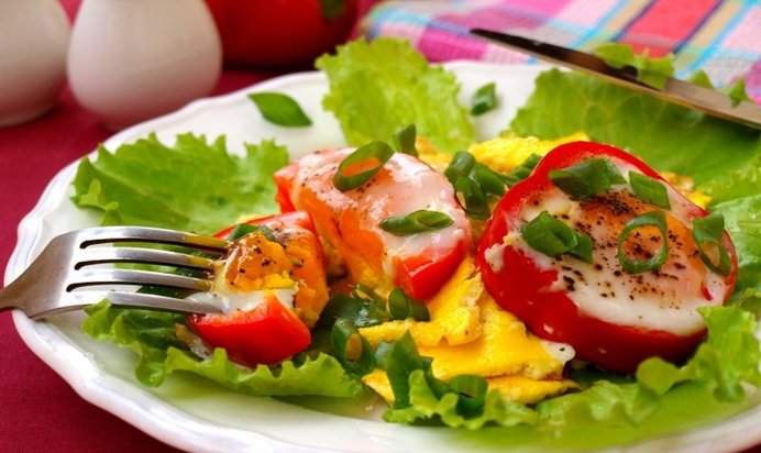 Яичница в перце