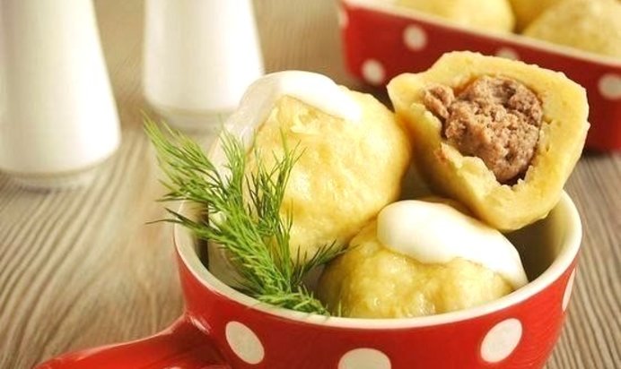 Клецки с мясом