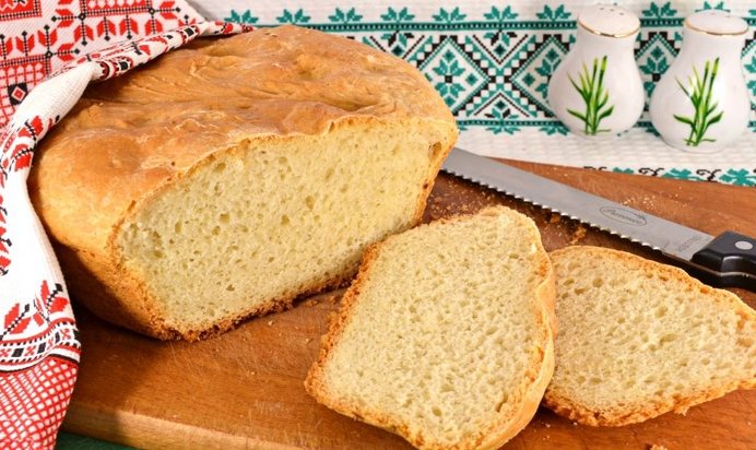 Простой домашний белый хлеб
