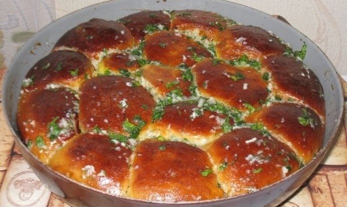 Пампушки чесночные к борщу