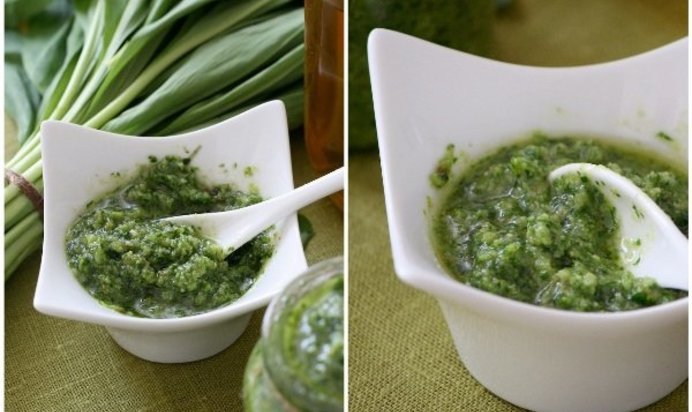 Соус песто с черемшой