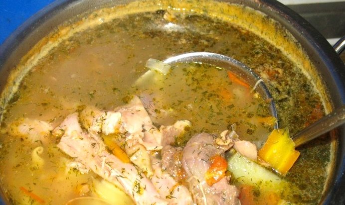 Бульон из петуха